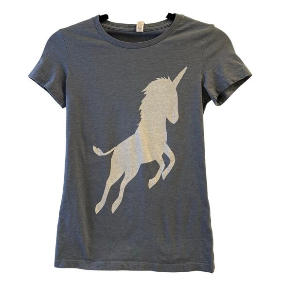 Bella Tops - Bella Small Unicorn Graphic Tee Fantasy Fairy Magical Daydream